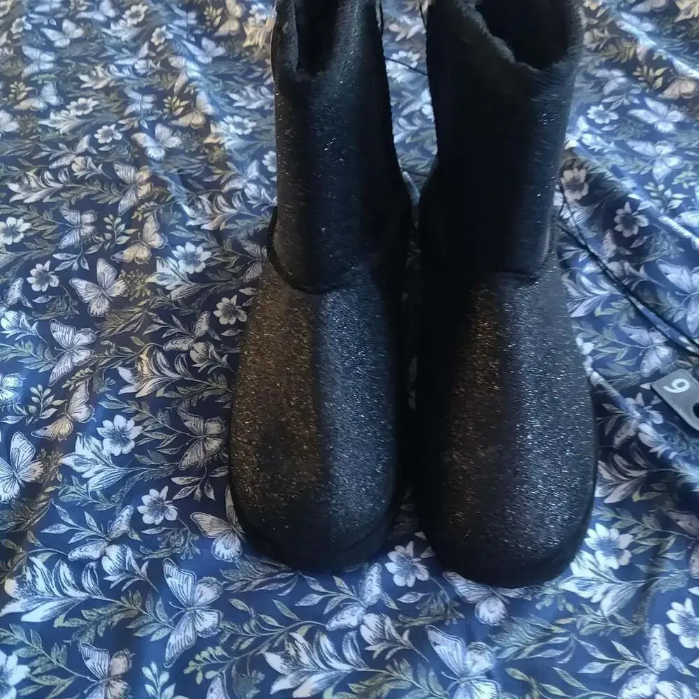 Wonder Nation Girls' Black Boots
